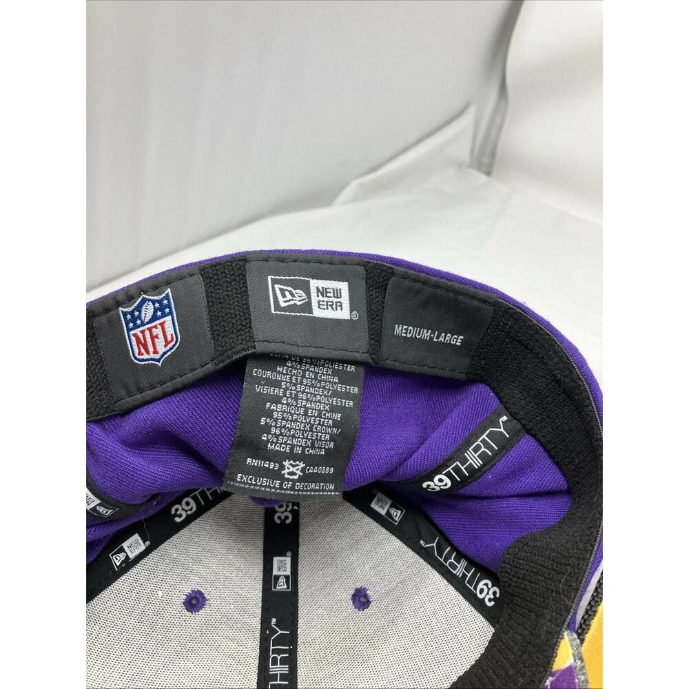 NFL Minnesota Vikings Hat LOT OF 3 Fitted Football Cap New Era M/L & L/XL